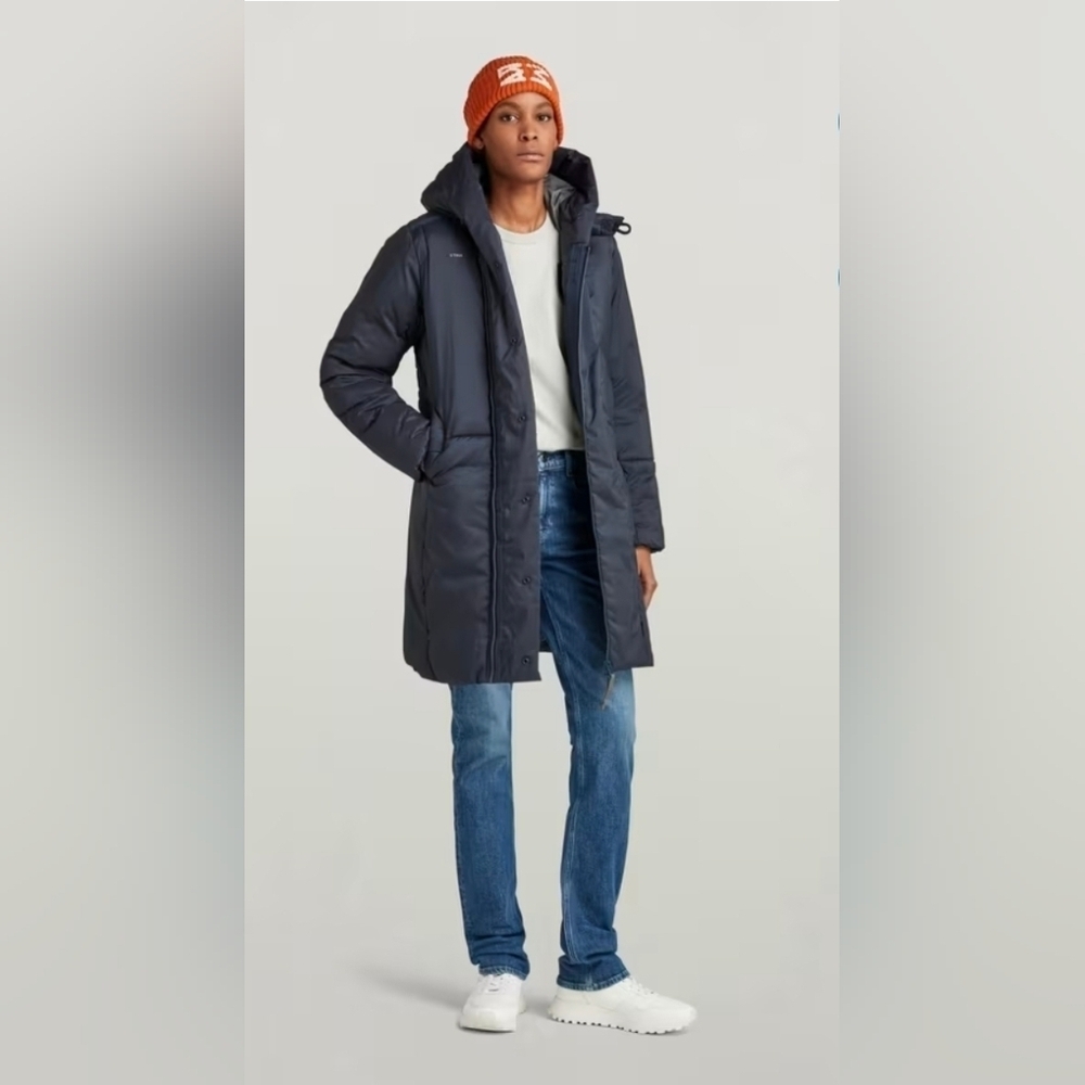 NWT! G-Star, Womens G-Whistler Padded Parka , Salute (Navy), Size S, MSRP $370